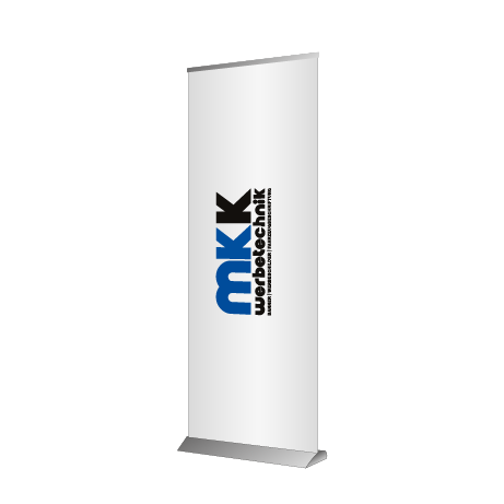 Roll-Up Deluxe | B 85 cm x H 153 - 200 cm | einseitig bedruckt